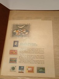 Mint File Folder Of Block Sets, Very Colorful Lot Of Mixed United Nations Stamps, Unused, 16 Full Sheets