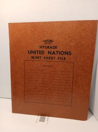 Mint File Folder Of Block Sets, Very Colorful Lot Of Mixed United Nations Stamps, Unused, 20 Full Sheets