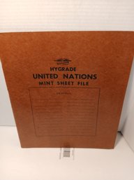 Mint File Folder Of Block Sets, United Nations Stamps, Unused, 20 Full Sheets