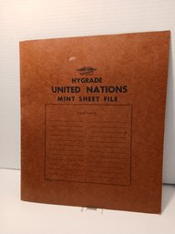 Mint File Folder Of Block Sets, Very Colorful Lot Of Mixed United Nations Stamps, Unused,  20 Sheets