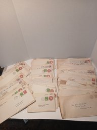 Large Lot Of A Variety Of Used Stamps On Envelopes, NH Addresses