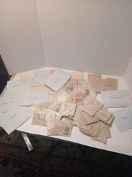 Large Lot Of Mostly Unused Commemorative Stamps In Envelopes, Some Disney, Foreign And Domestic