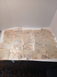 Lot Of Foreign And  Domestic Stamps, Different Denominations, Unused And Used