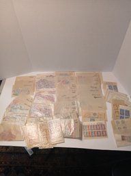 Lot Of Foreign And  Domestic Stamps, Different Denominations, Unused And Used, 40's, 50's And 60's