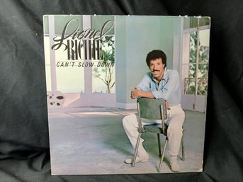 Vinyl - Lionel Richie - Can't Slow Down - Jacket- Good, Record Great