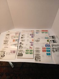 Lot Of First Day Issues, Envelopes, Used, Los Angeles, Kansas, NY, 1960's