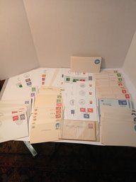 Lot Of Foreign And Domestic Stamps, First Day Issues, 1950's And 1960's