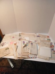 Lot Of Stamps And A Variety Of Fun And Interesting Correspondence, Christmas Lists, Cards, Etc..