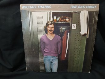 Vinyl - Michael Franks  - One Bad Habit  - Jacket Good, Record Great