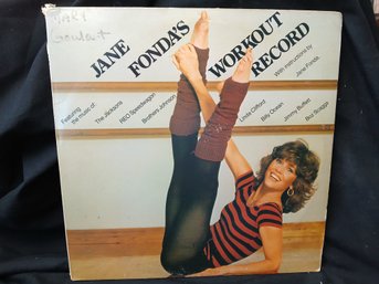 Vinyl -Jane Fonda - Work Out - Jacket Good, Record Great