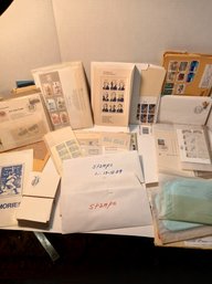 Lot Of Block Stamps, Philatelic Mail, United Nations Stamps, Used, And Unused,