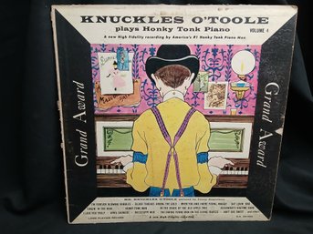 Vinyl - Knuckles O'Toole  - Plays Honkie Tonk Piano Vol. 4 - Jacket Good, Record Great