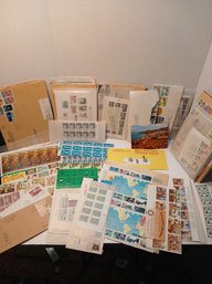 Lots Of Block Stamps, Unused, Envelopes, Easter Seals, Boys Town, Christmas, Elvis Promototional Flyers