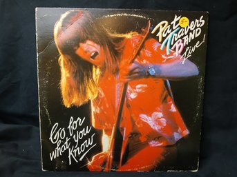 Vinyl - Pat Traver's Band - Go For What You Know - Live  - Jacket Good , Record Great