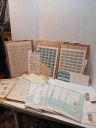 Lot Of Block Stamps, Mint Sets, Unused, Coral, Fish, American Lung Association, 1970's, 1980's Into 90's