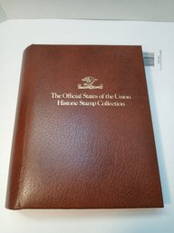 Lot With The Official States Of The Union Historic Stamp Collection Album, Complete