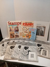 Lot Of Chambers Stamp Journals, Stamps Of The World At A Glance, 1940's