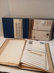 Lot Of Israeli 1980's Stamped Envelopes, Used, In Binder, First Day Issues, Usa And Israeli, Postcards In Bind
