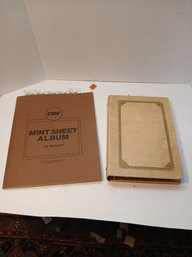 Vintage 48 Pocket Mint Sheet Album, Block Stamps, Second Stamp Album, Some Damage