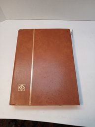 Vintage Red Stamp Album, Quite Full, See Pics