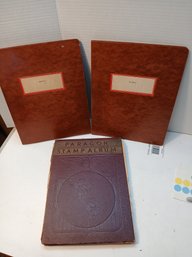 Lot Of 3 Binders Of Stamps, Pretty Full Of Stamps