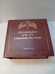 Golden Replicas Of The 1976 United States Flag Stamps, 22k Gold