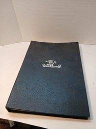 Postmasters Of America Binder, Sterling Silver Relief Presidential Stamps, Washington To Eisenhower