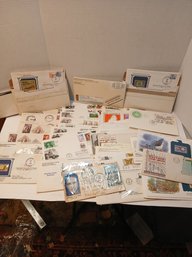 Lot Of First Day Covers, Admiral Byrd, Antarctica, Envelopes With Canceled Stamps