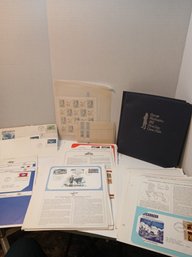 First Day Covers Mounted, But No Binder, 1960's & 70's, Block Stamps