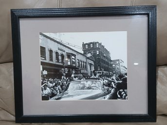 Rocky Marciano  Framed Photograph - 1951 Homecoming Parade # 195 Brockton Ma 13x16