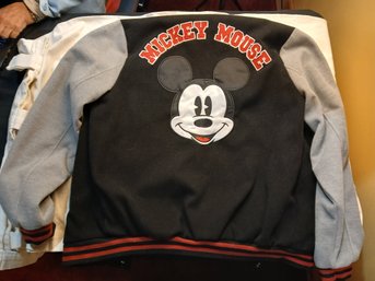 Authentic Mickey Mouse Jacket - XL - Fleece - With Sales Tag Still  In Place