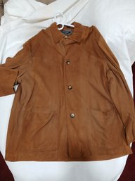 Gabriel Angeli Creation, Delicate Suade Jacket-  Made In France - Size 58