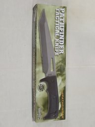 Pathfinder Tactical Knife , New In Box, With  Sheathe & Strap