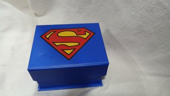 Nordstrom  Gold Enameled Superman Shield Cuff Links - DC - With Case