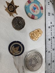 FBI, DOJ,  Presidential Inaugural, Shelby County Sheriff, Los Vegas Casino, Oklahoma City PD Lapel Pins