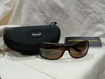 MauiJim Sunglasses -Tortoise -Polarized Model MJ 848-10 Equator Stg-Bg Nice Shape/Lucyd Zip Case Orig $289