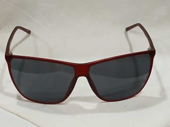 Porsche Design Red Framed Sunglasses - Lens With Scuffs P8612 D 135 Cat. 3, Zip Case