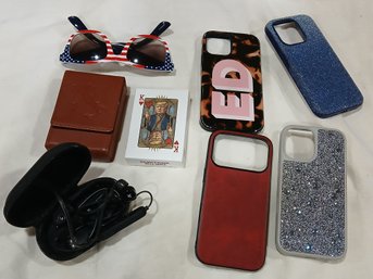 End The Wokeness Playing Card Deck (Trump), Deck From Italy, And Several Cell Phones Covers ( 1 Swarovski)