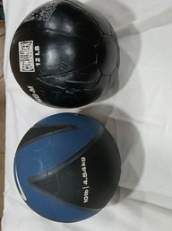 2 Weight Balls - 10# (4.54kg)  & 12lbs
