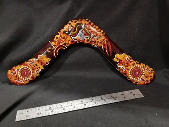 Handmade Australian Boomerang - Culturally Decorated  16'