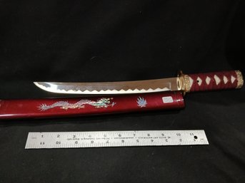 Sword With Laquar Sheath - Decor - 12' Blade