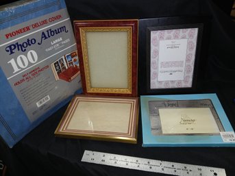 Lot: Scrap Book And 4 Photo Frames- Brand New!