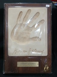 Silk Road Gifts Boxing Series - Gerry Cooney With Both Hand Impression & Signature Print,  Wall Hanging