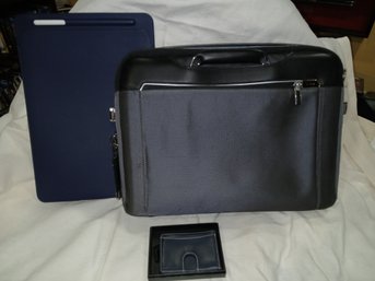 Tumi Brand Laptop / Brief Case, Apple Ipad Pen & Pad &  RFID Blocking Wallet, High End $$ !!