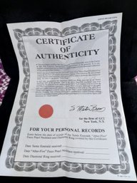 Lot Of 1:  Genuine Tamiz Emerald With COA -5mm Square Gem - For Jewelry Making / Setting