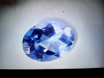 Lot Of 1:  Aquamarine Gem - 5mmx7mm  0.6ct  For Jewelry Making / Setting