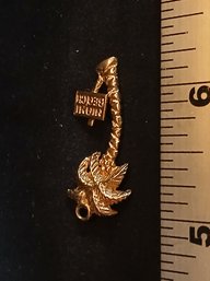 Gold:  Marked 14k -Pendant -Palm Tree- Miami Beach - 3.0g, 0.095ozt,  1.9DWT