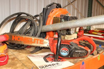 Husqvarna Backpack Leaf Blower 155bt Homelite 150 Chainsaw W/manual Misc Other