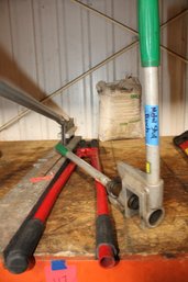 Metal Stud Punch, Hd Wire Cutter , Rebar Cutter Bender Tool