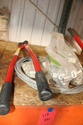 Large Wire Cutter, Aluminum Cable Sleeves, Sm Roll Cable , Post Puller